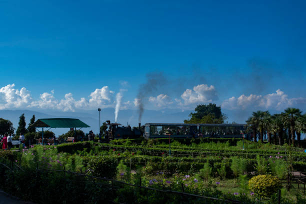 The Batasia Loop is a spiral railway toy train of India with the top tour operators in siliguri